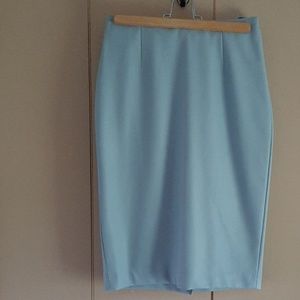 Limited Faux leather pencil skirt